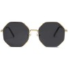 SOJOS Sunglasses for Women Polygon Sunglasses UV400 AURA SJ1128