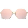 SOJOS Sunglasses for Women Polygon Sunglasses UV400 AURA SJ1128