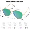 SOJOS Classic Aviator Sunglasses for Women Men Mirrored UV400 Lens Vintage Metal Frame SJ1030
